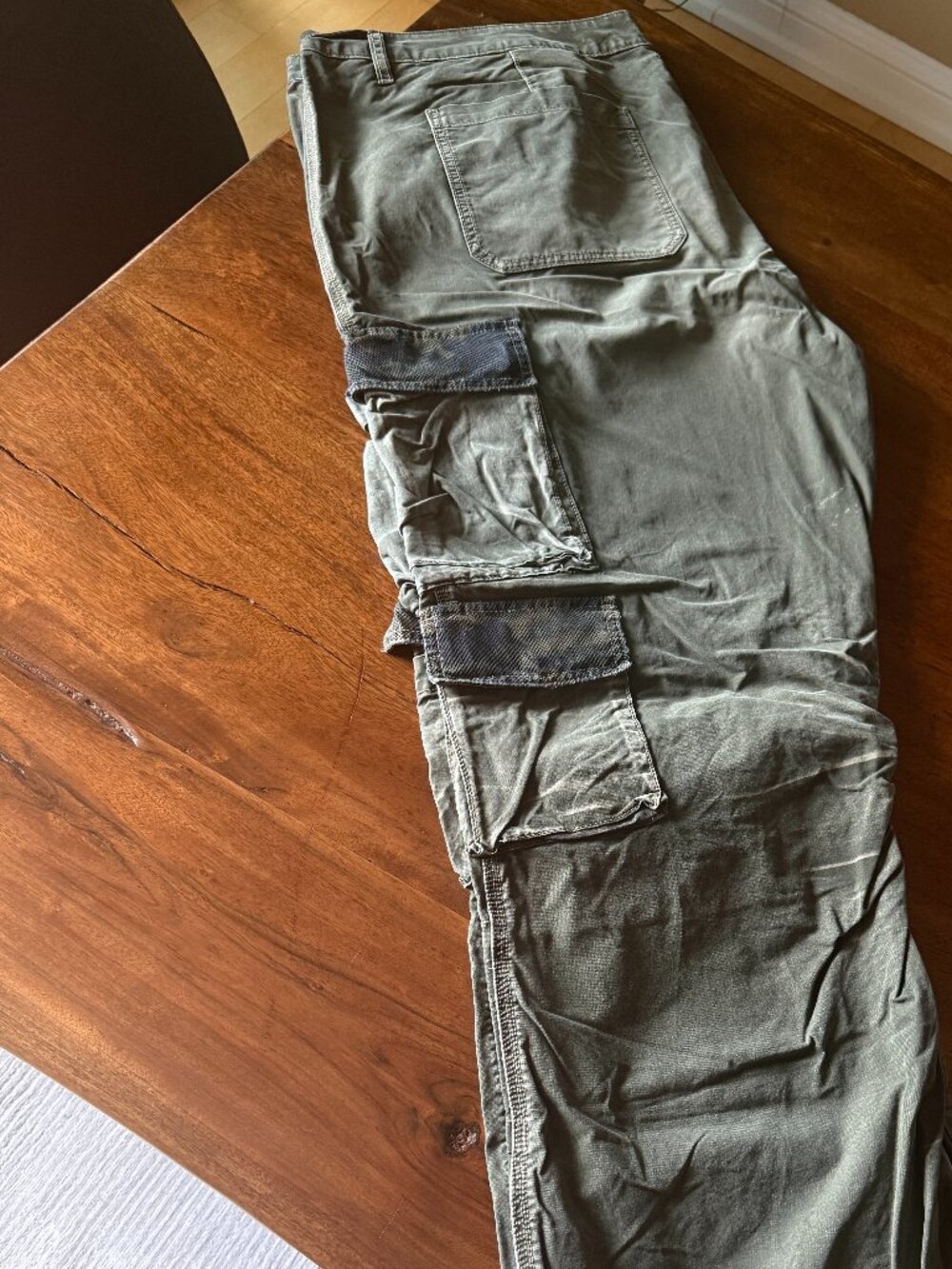 PRPS Olive Drab 9 Pocket Cargo Pants 44x34